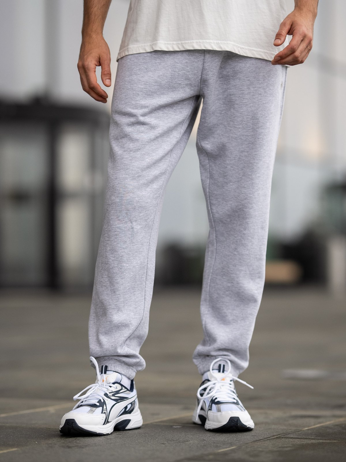 Twentyfour & Sweatpant Lys Grå Melange