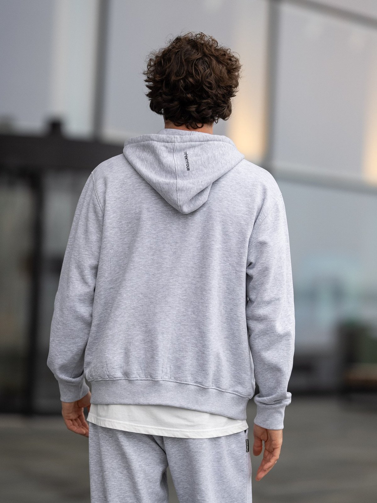 Twentyfour & Zip Hoodie Lys Grå M