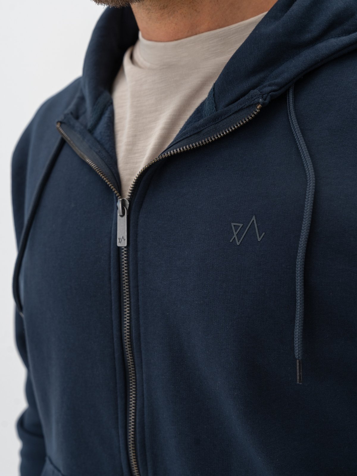 Twentyfour & Zip Hoodie Marine