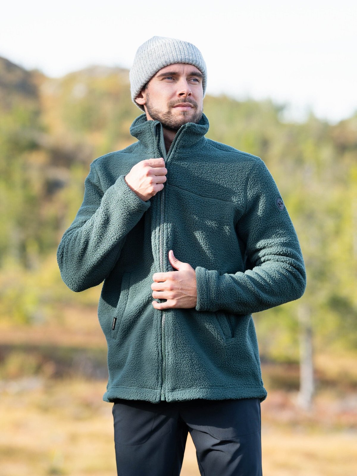 Twentyfour Mode Pile Jakke Dyp Grønn