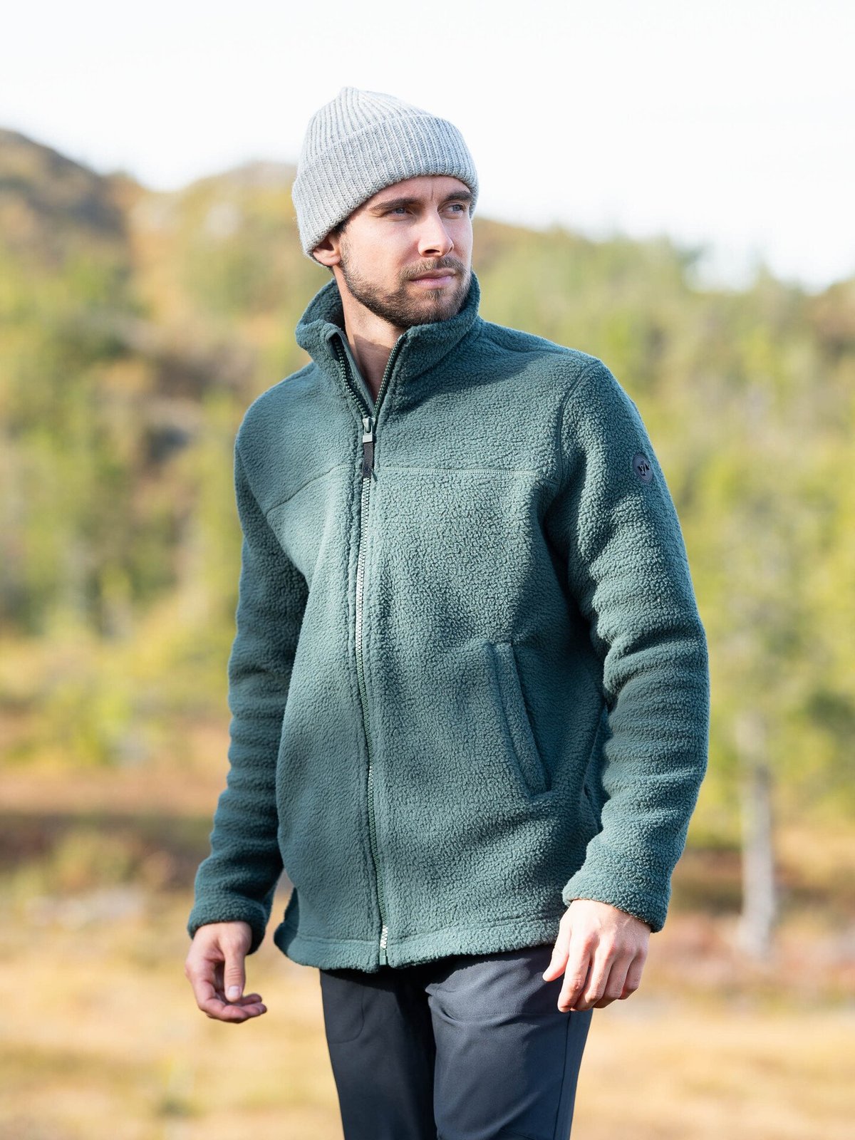 Twentyfour Mode Pile Jakke Dyp Grønn