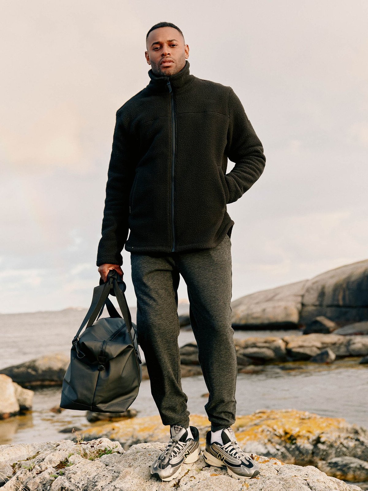 Twentyfour Mode Pile Jakke Sort