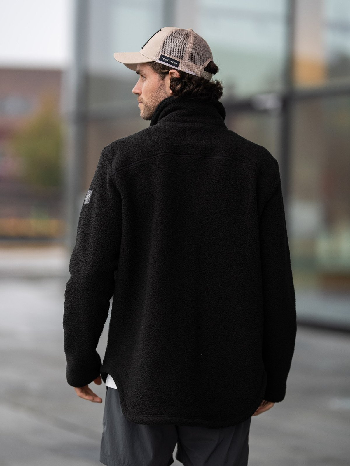 Twentyfour Mode Pile Jakke Sort