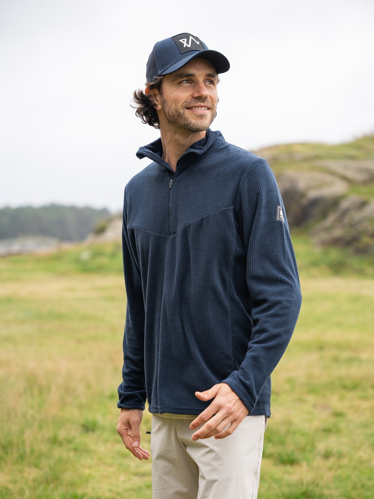 Twentyfour Venture Light Fleece Half Zip Marine