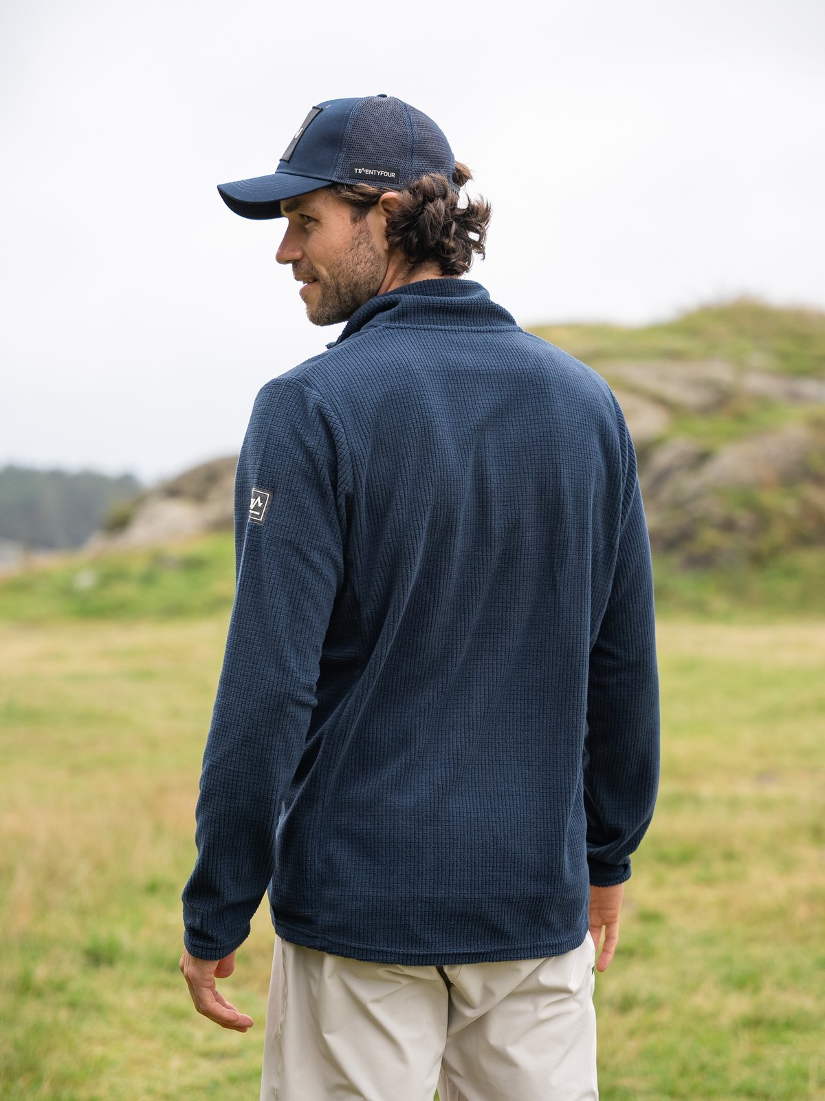 Twentyfour Venture Light Fleece Half Zip Marine
