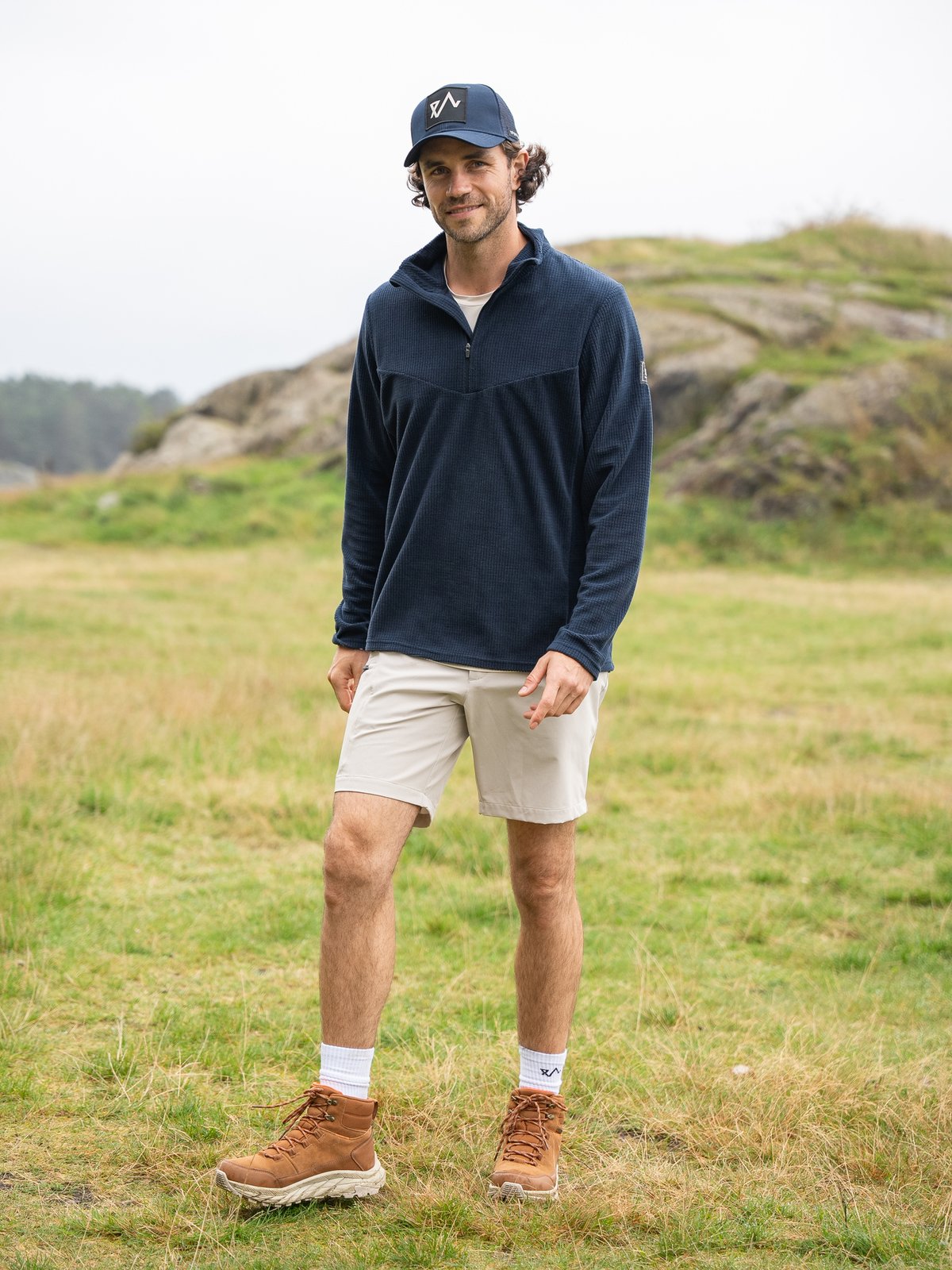 Twentyfour Venture Light Fleece Half Zip Marine