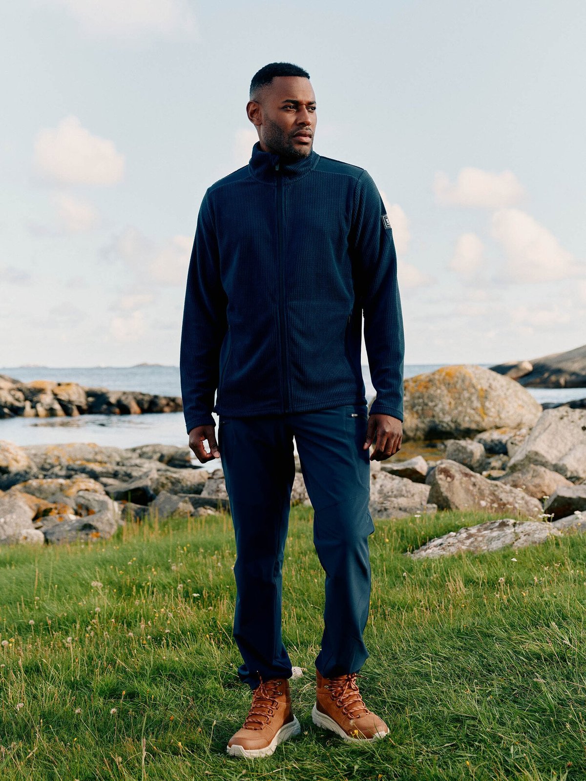 Twentyfour Venture Light Fleece Long Zip H Marine