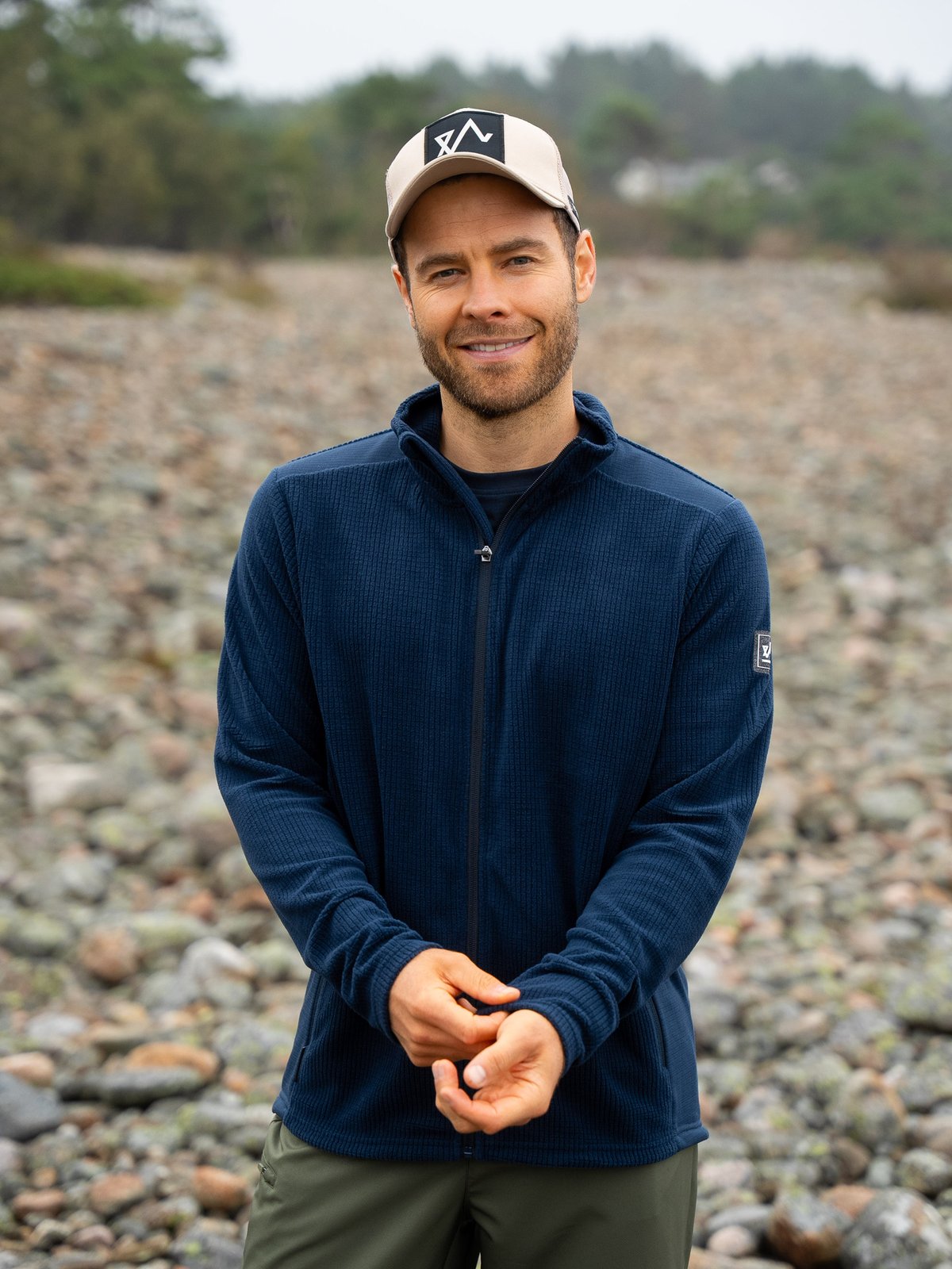 Twentyfour Venture Light Fleece Long Zip H Marine