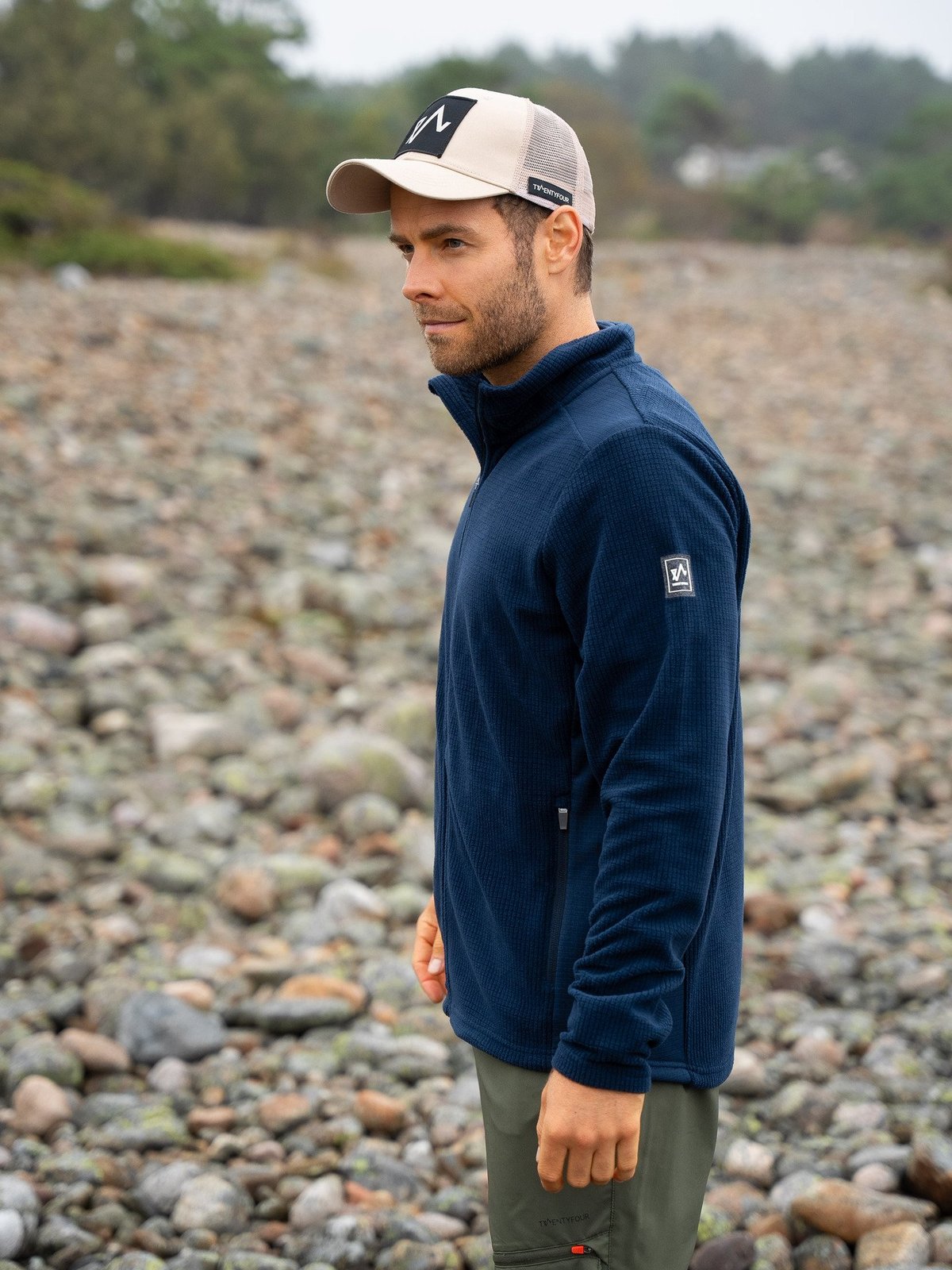 Twentyfour Venture Light Fleece Long Zip H Marine
