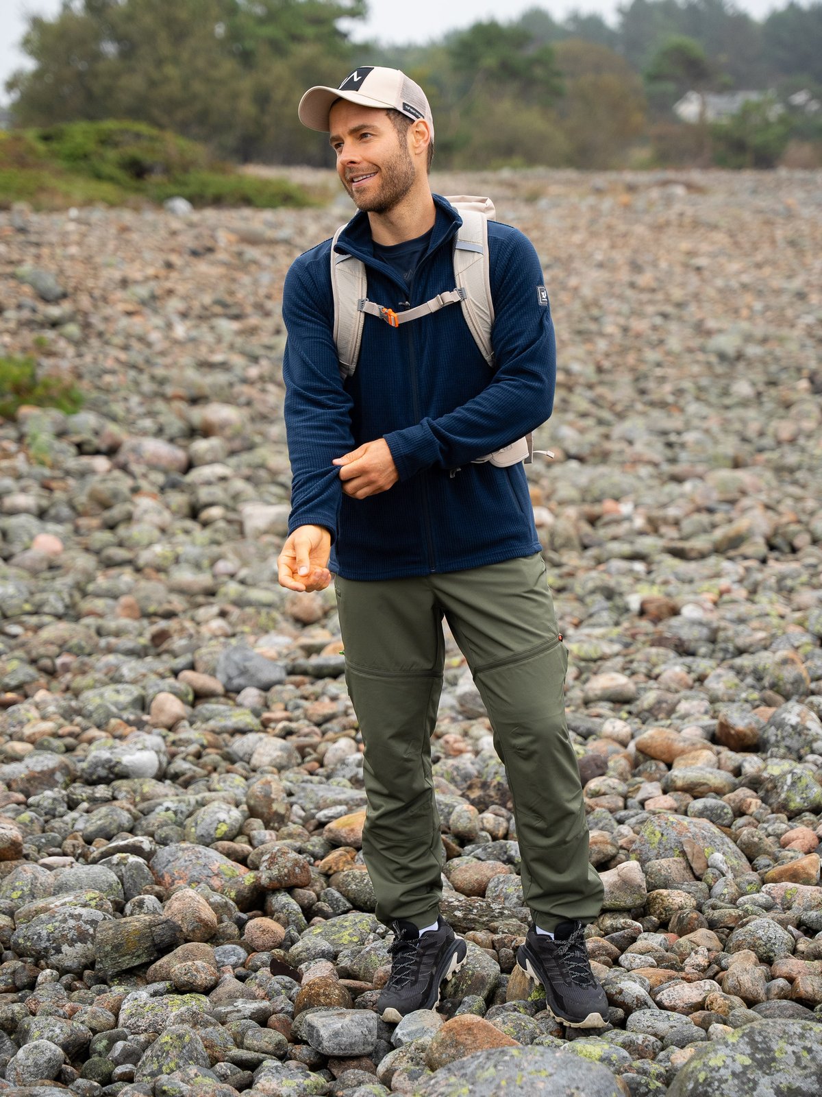 Twentyfour Venture Light Fleece Long Zip H Marine