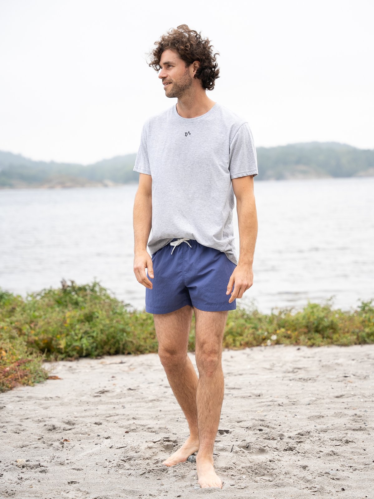 Twentyfour & T-skjorte Lys Grå M