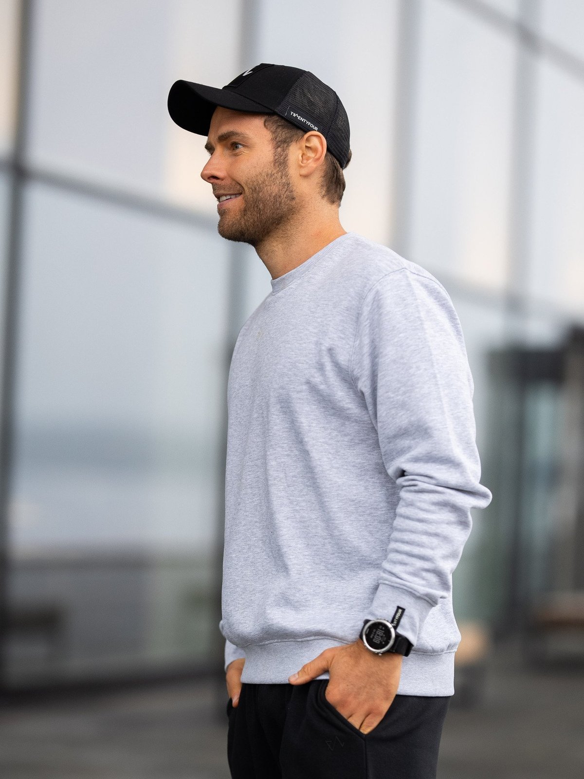 Twentyfour & Sweater Lys Grå Melange