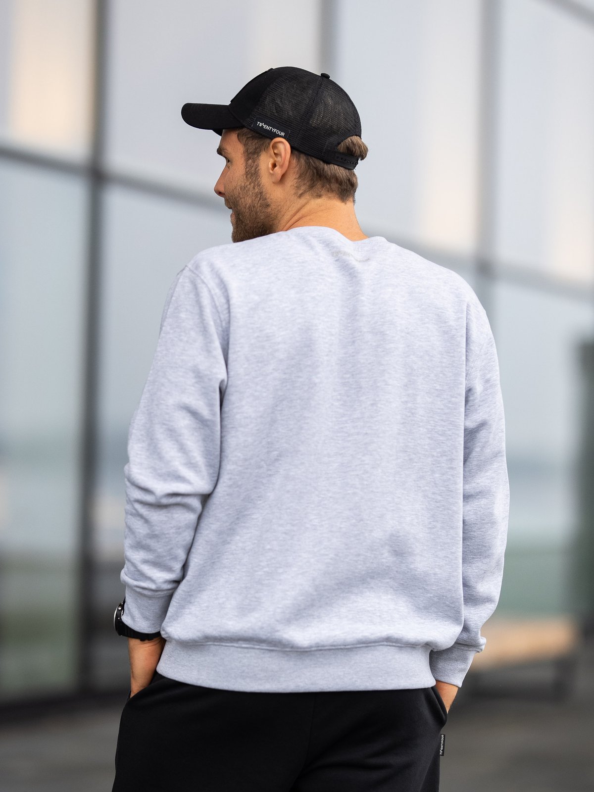 Twentyfour & Sweater Lys Grå Melange