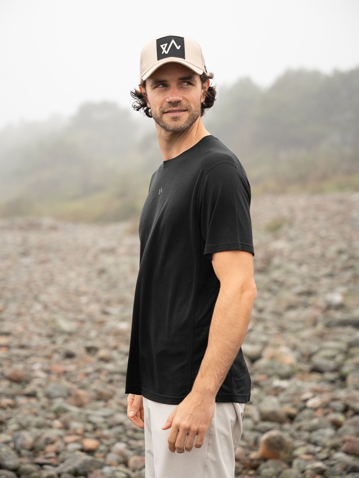 Twentyfour Venture Ullmix T-skjorte Sort