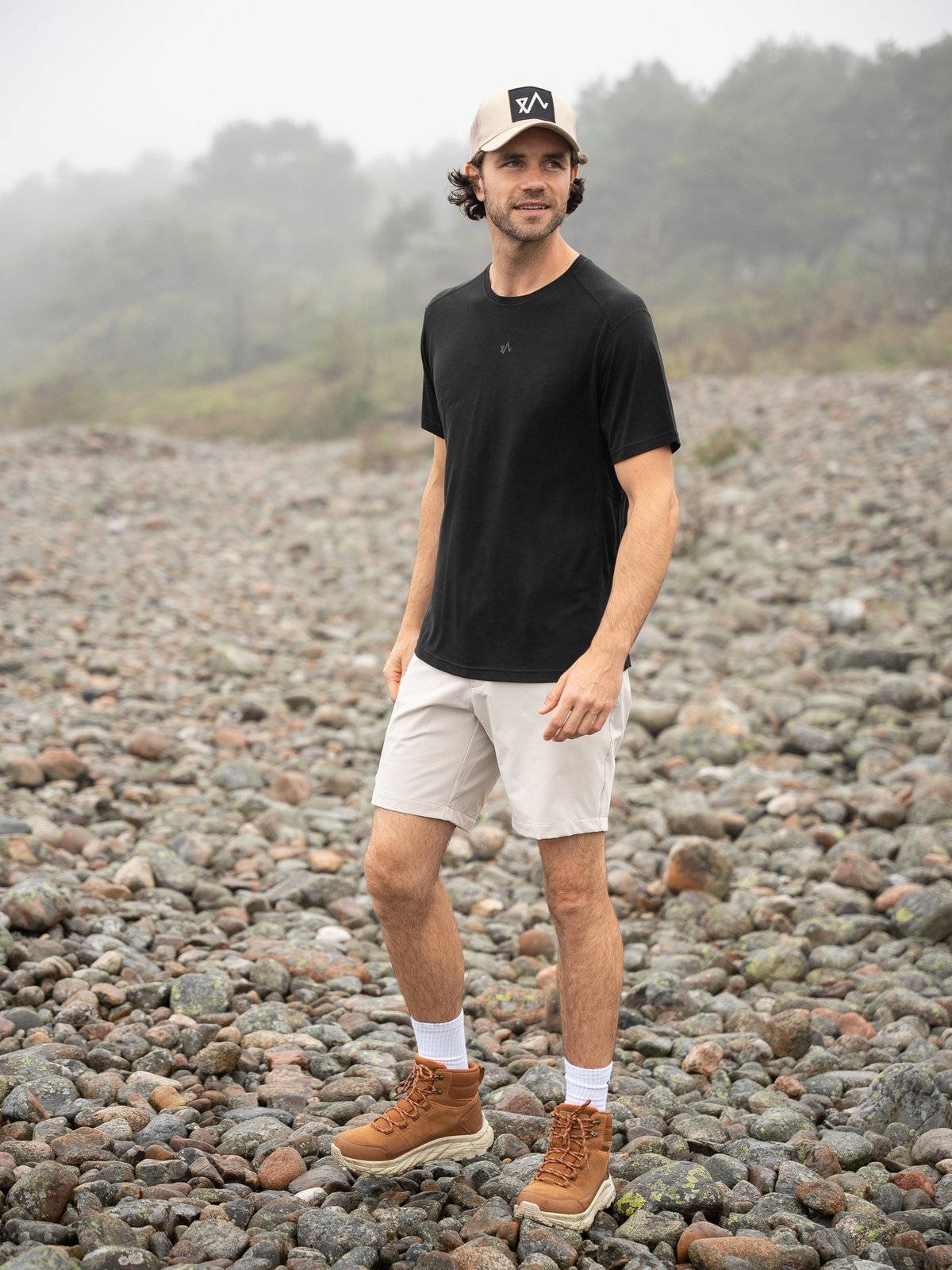 Twentyfour Venture Ullmix T-skjorte Sort