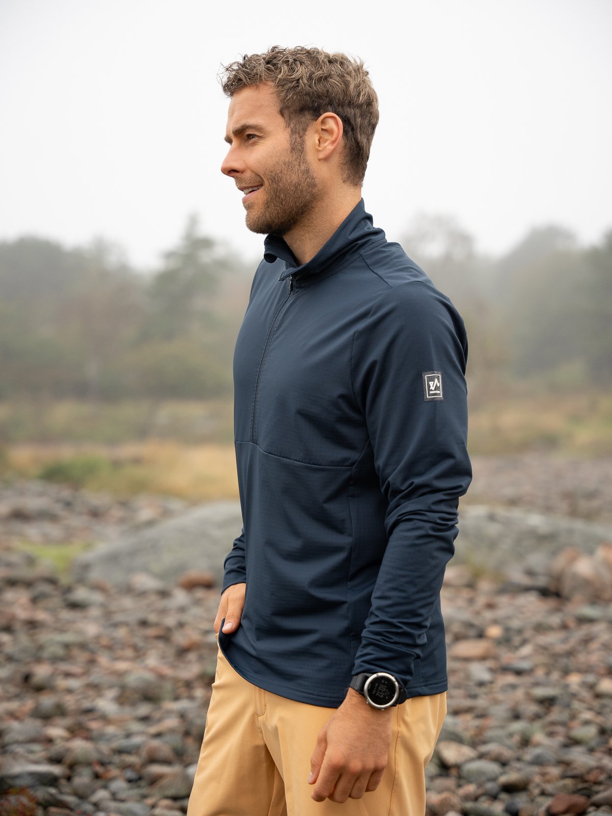 Twentyfour Venture Light Stretch Half Zip Marine