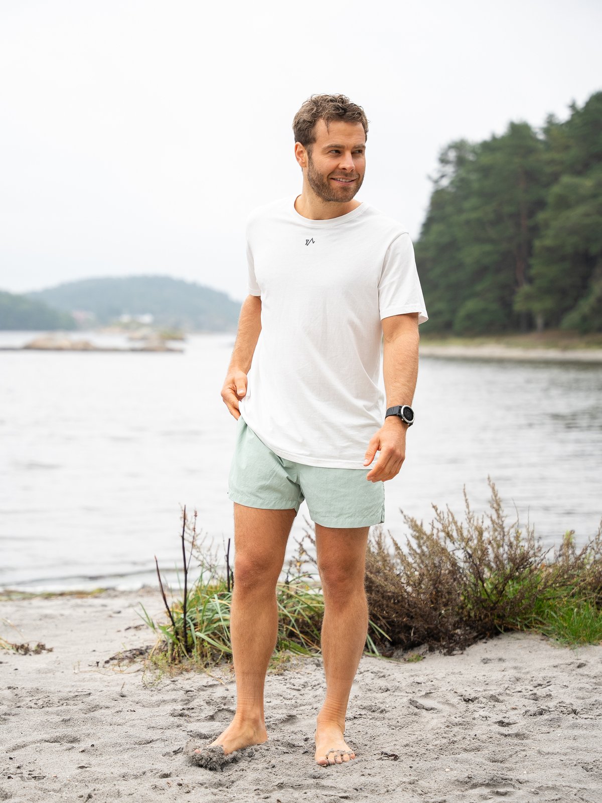 Twentyfour Mode Badeshorts Grågrønn