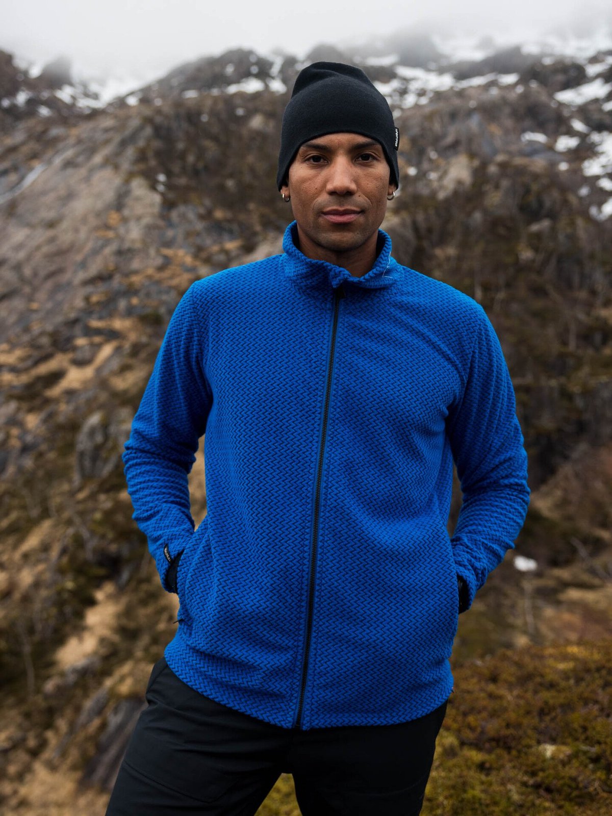 Twentyfour Aurora Long Zip Fleece Knallblå