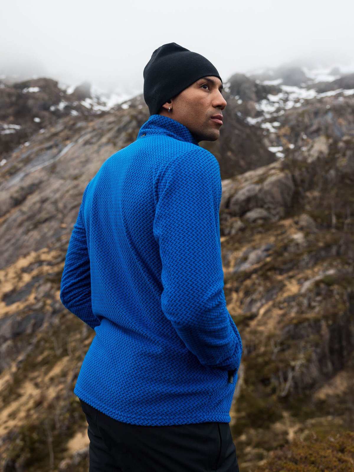 Twentyfour Aurora Long Zip Fleece Knallblå