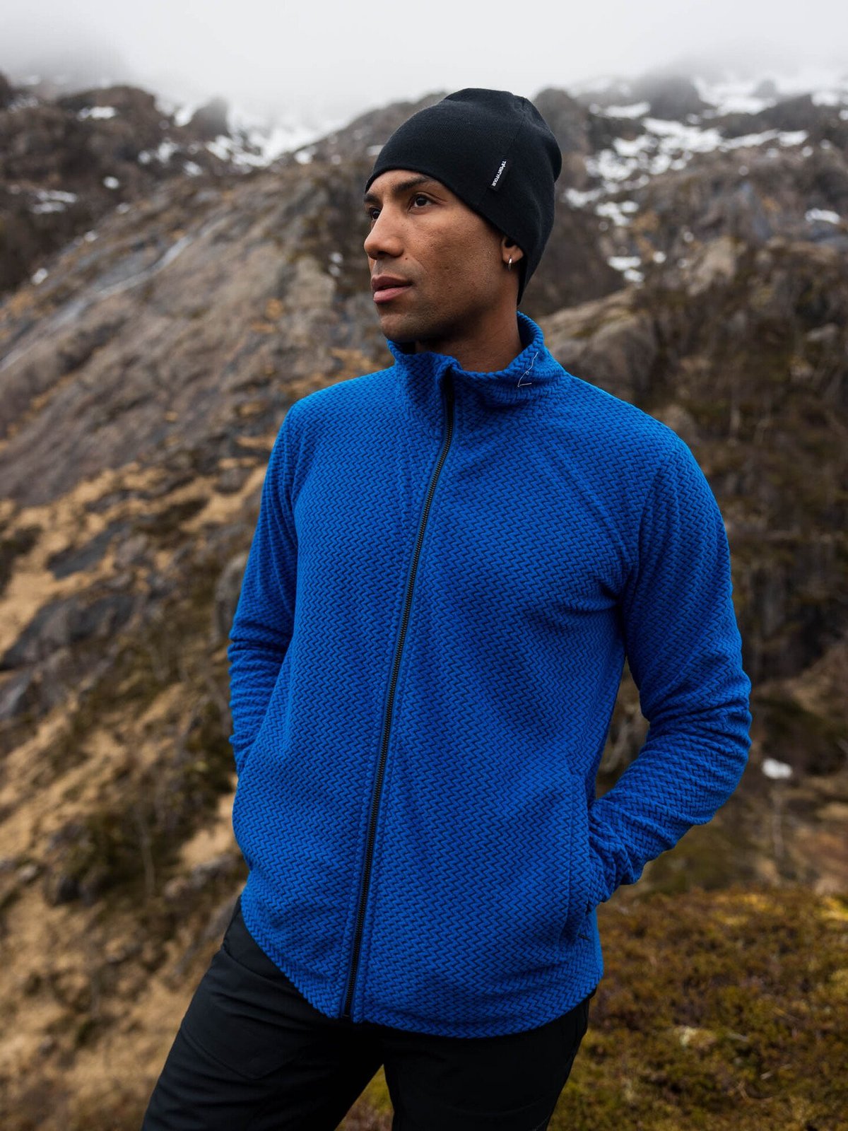 Twentyfour Aurora Long Zip Fleece Knallblå