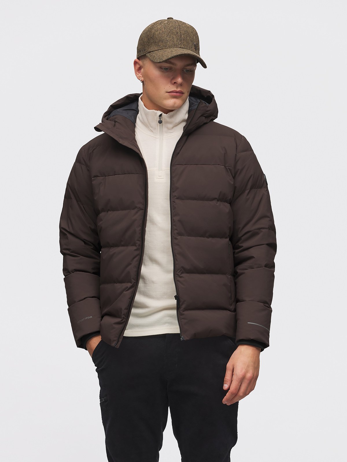 Twentyfour Aurora Dunjakke Mørk brun