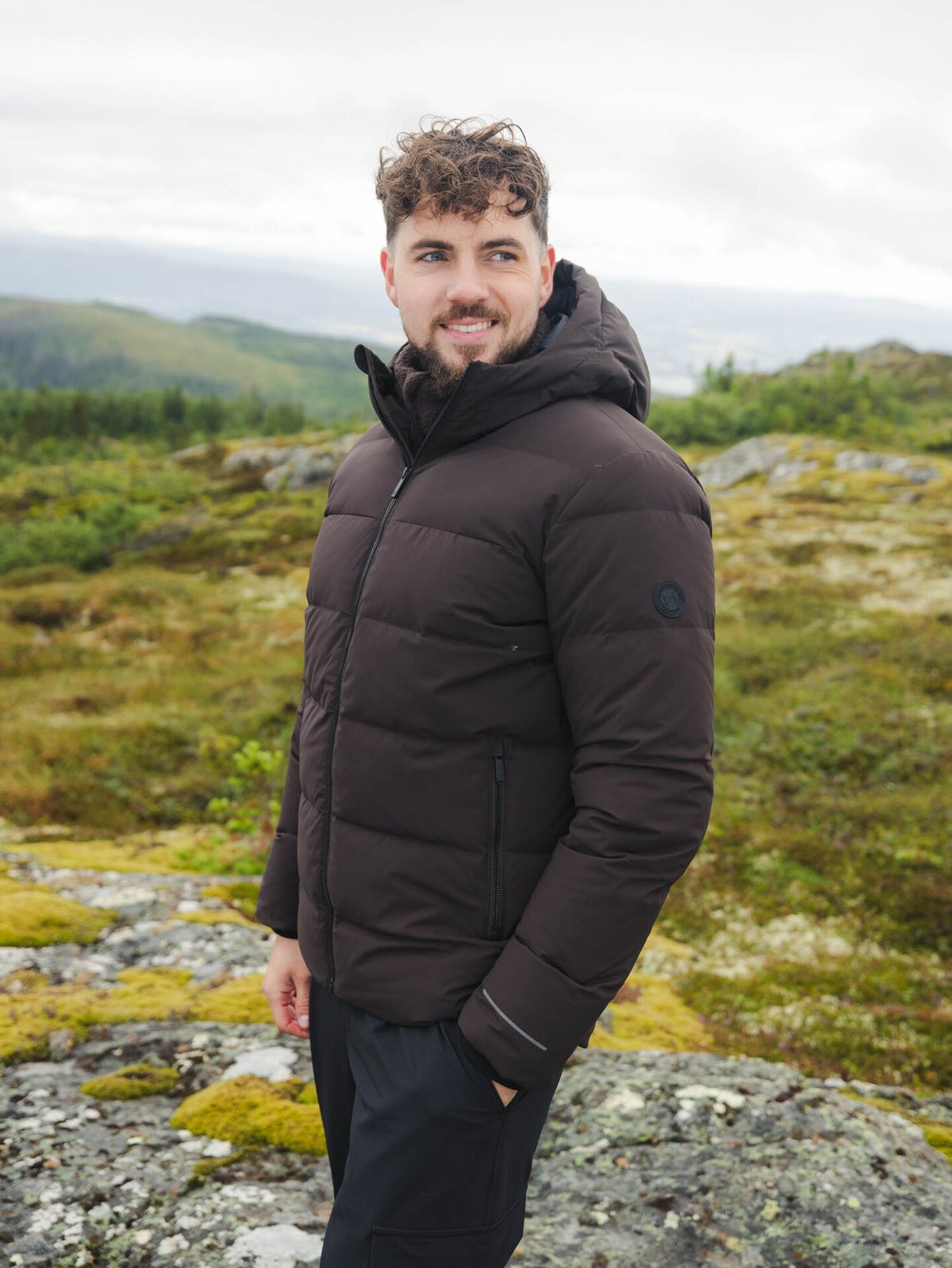 Twentyfour Aurora Dunjakke Mørk brun