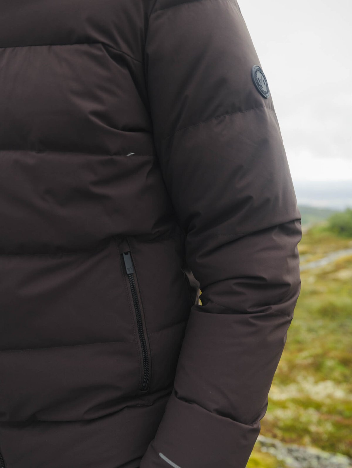 Twentyfour Aurora Dunjakke Mørk brun