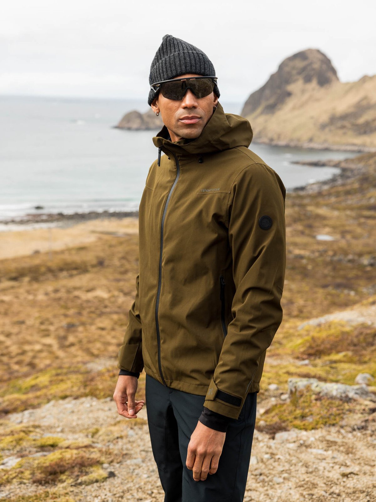 Twentyfour Aurora 2-Lags Skalljakke Mørk Oliven