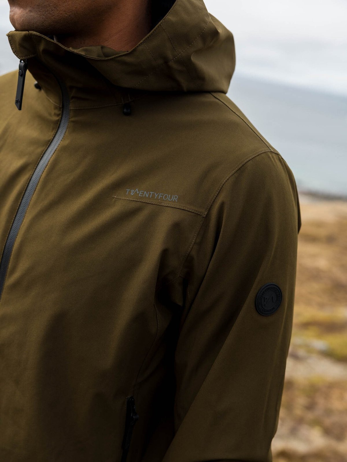 Twentyfour Aurora 2-Lags Skalljakke Mørk Oliven