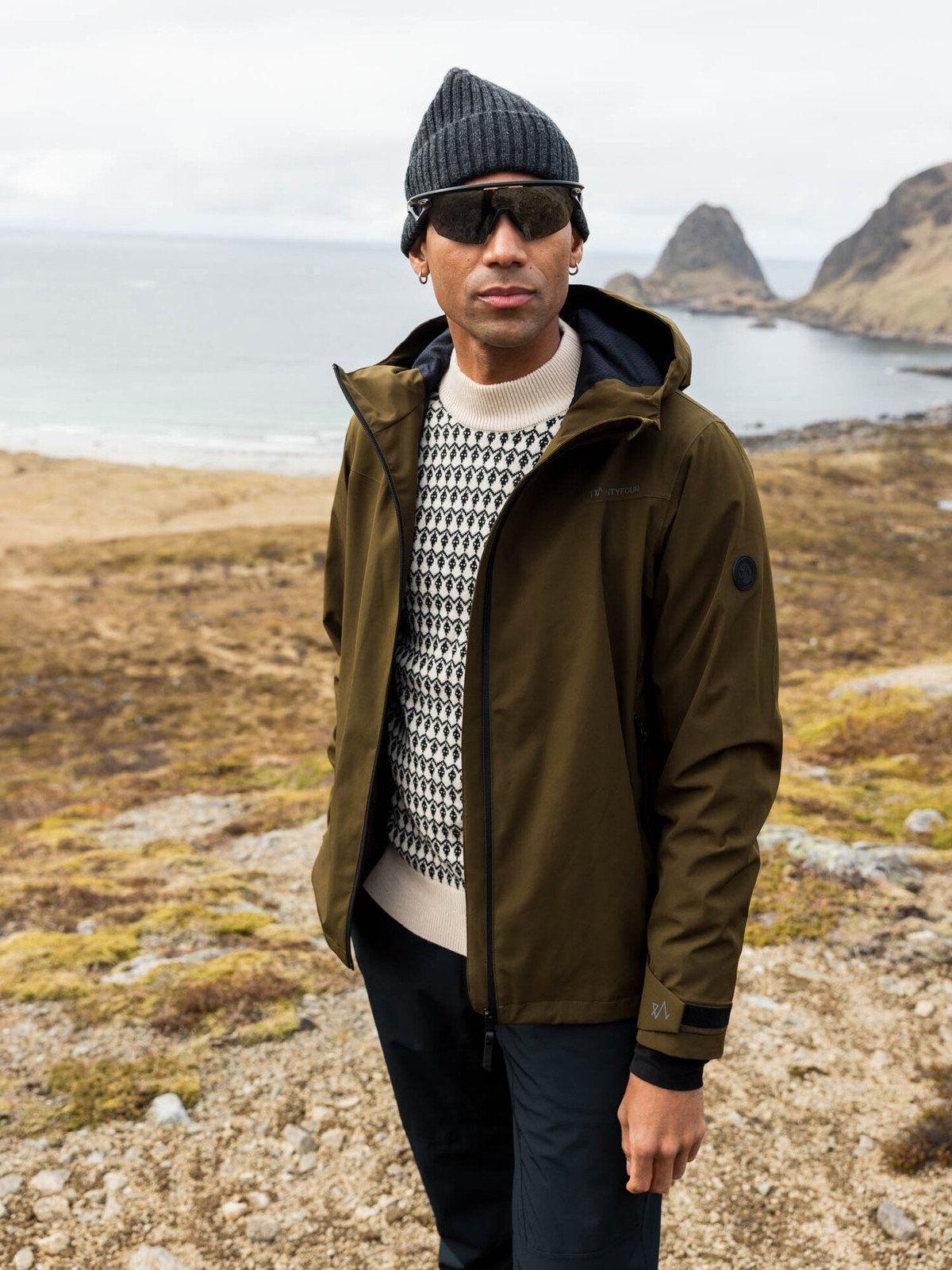 Twentyfour Aurora 2-Lags Skalljakke Mørk Oliven