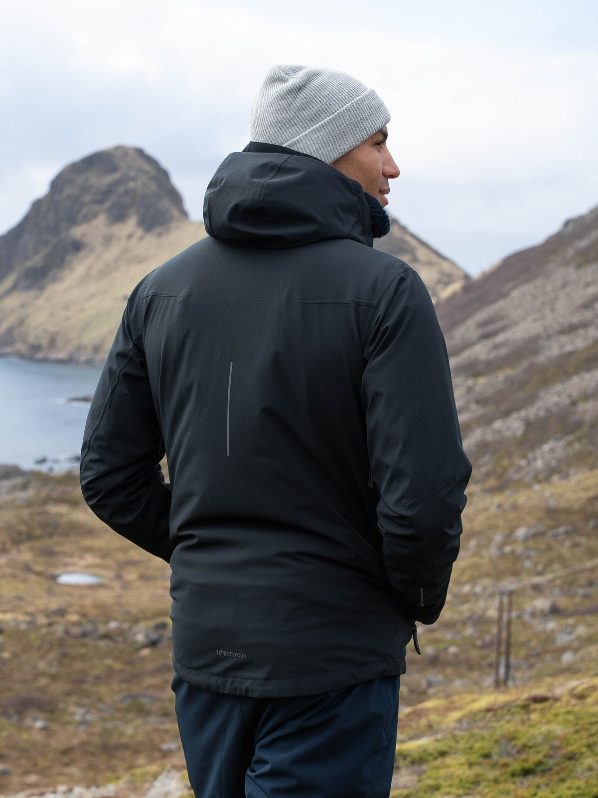 Twentyfour Aurora 2-Lags Skalljakke Sort