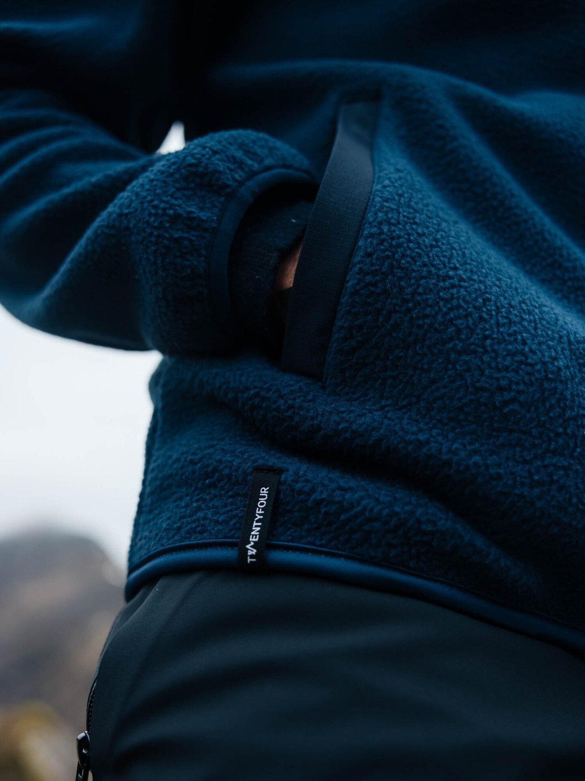 Twentyfour Aurora Pile Jakke Marine