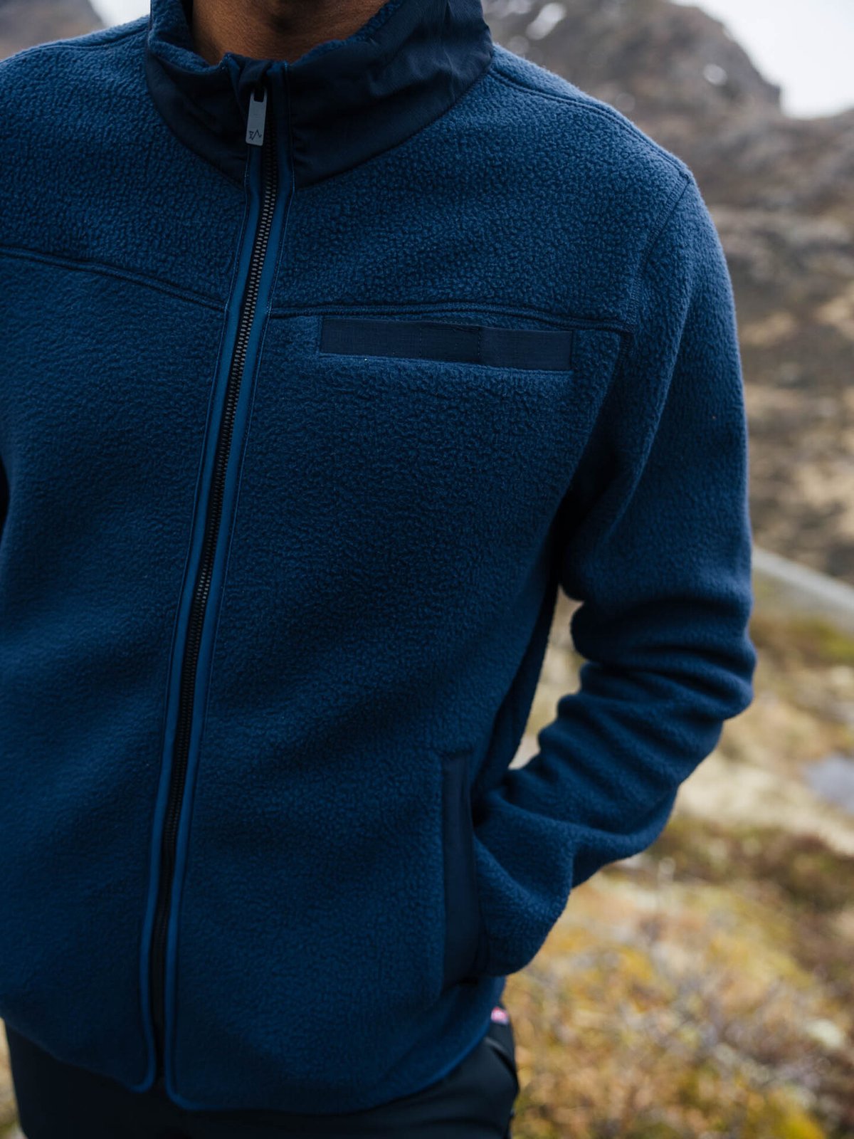 Twentyfour Aurora Pile Jakke Marine