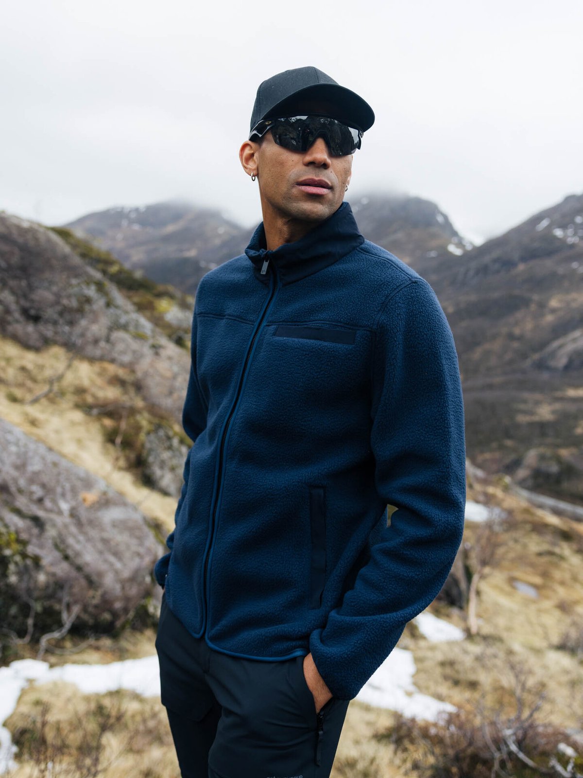 Twentyfour Aurora Pile Jakke Marine