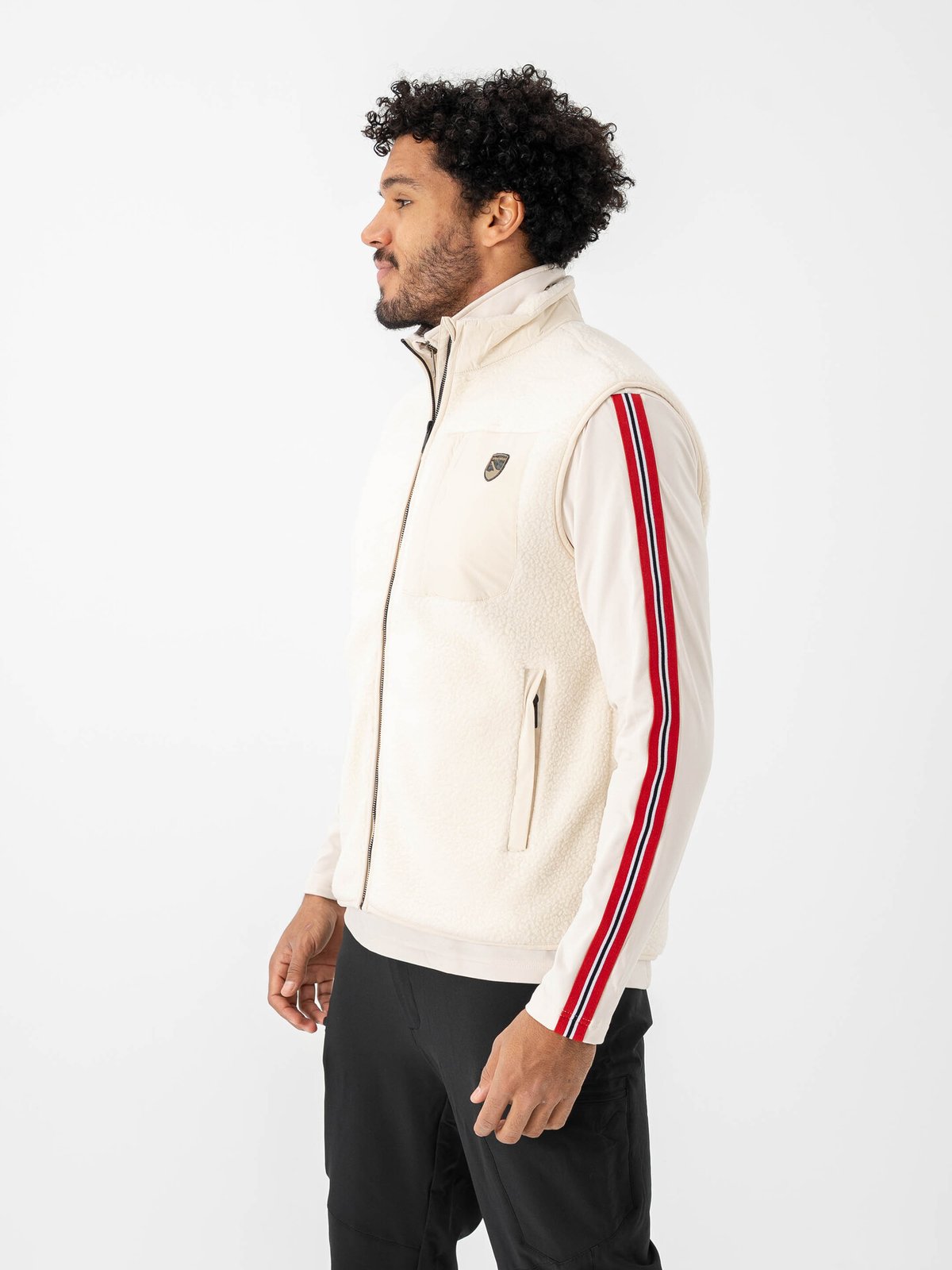 Twentyfour Aurora Pile Vest Kollen / Gråhvit