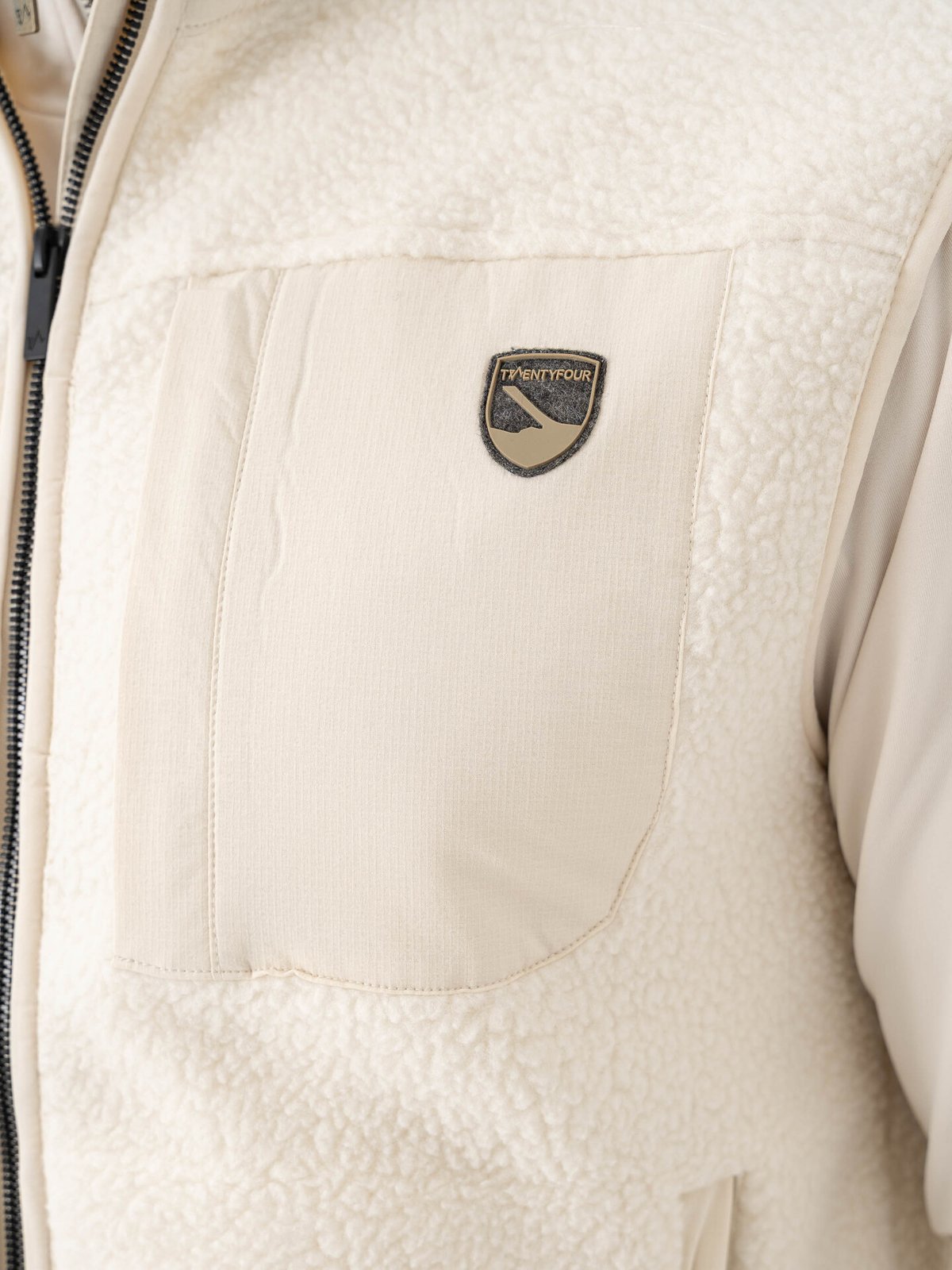 Twentyfour Aurora Pile Vest Kollen / Gråhvit