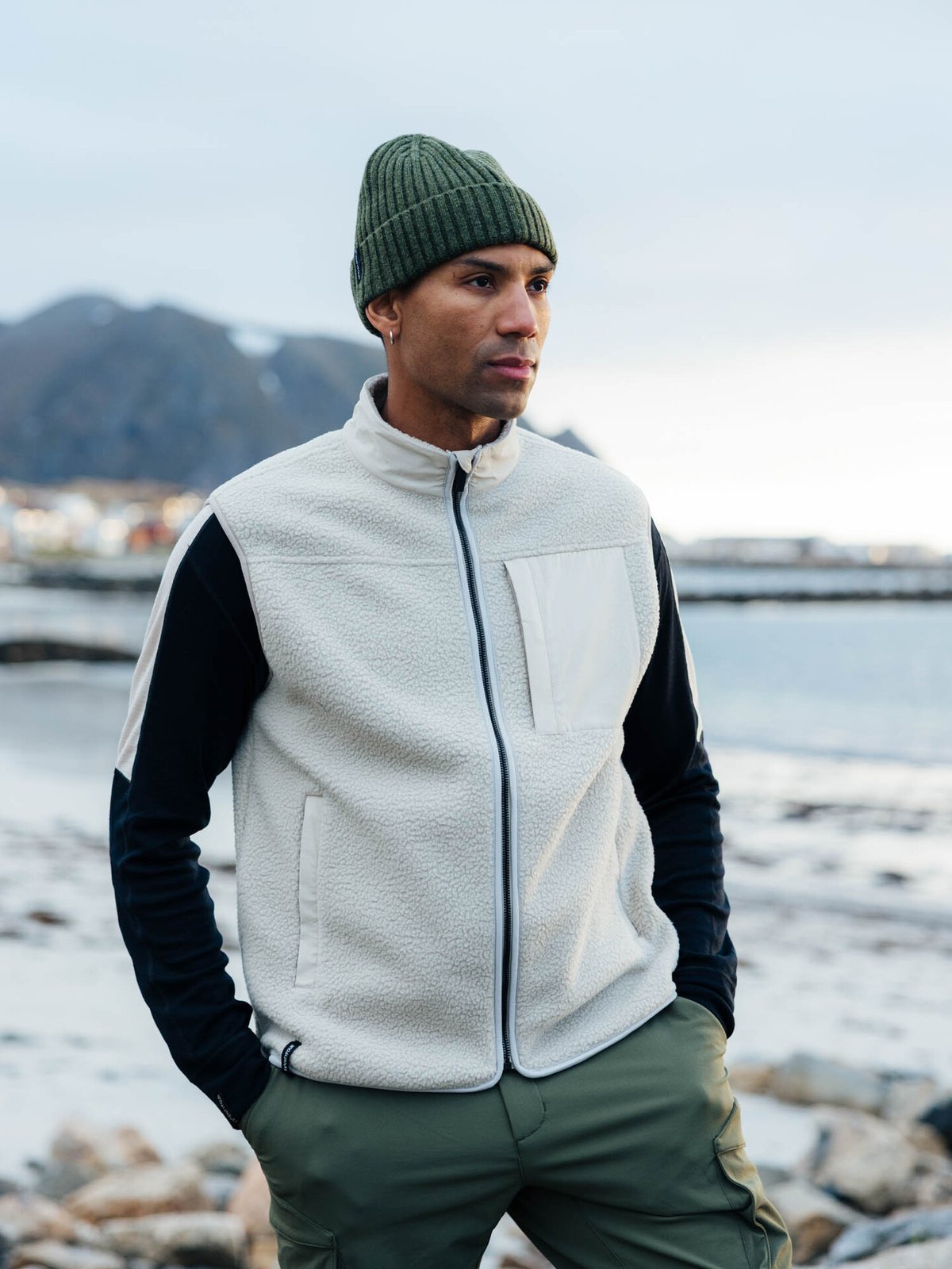 Twentyfour Aurora Pile Vest Varm Grå