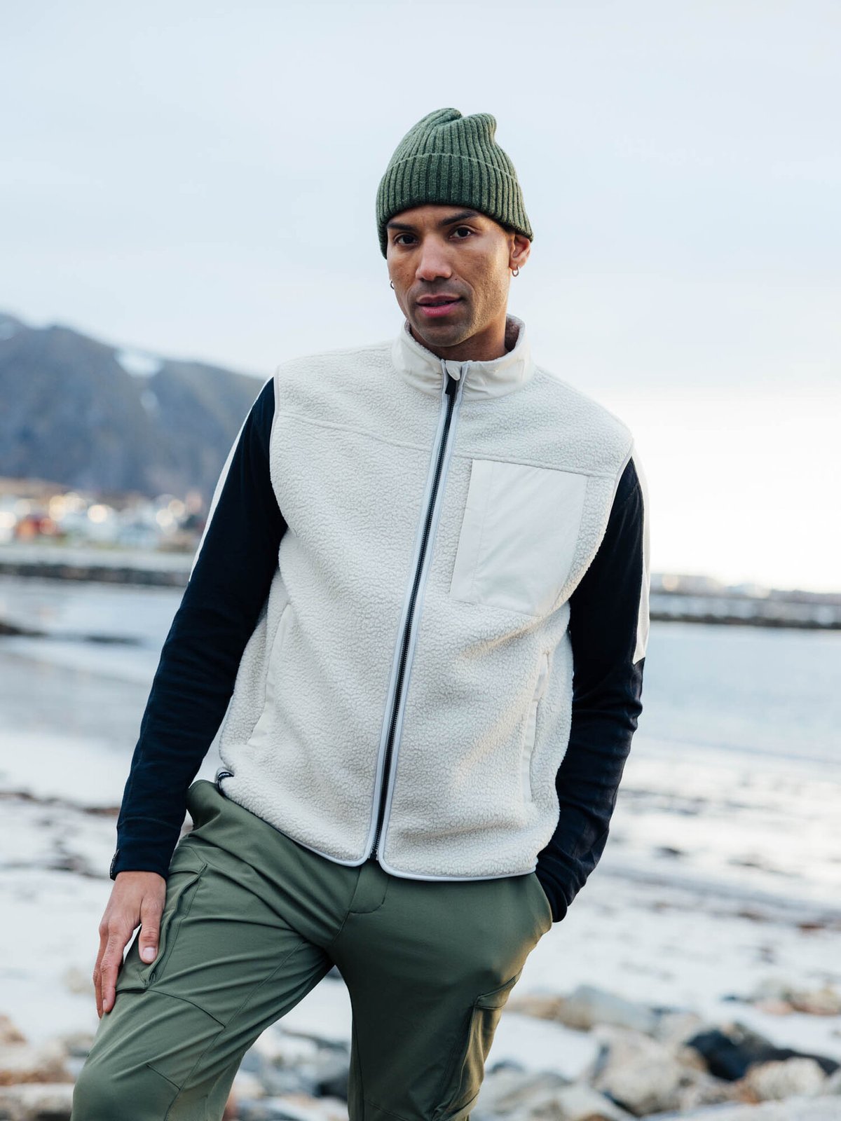 Twentyfour Aurora Pile Vest Varm Grå