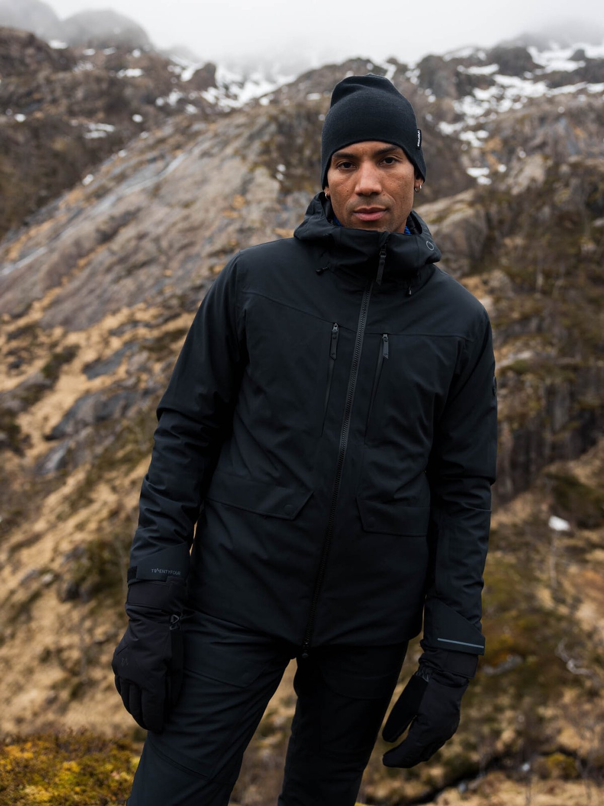 Twentyfour Aurora Primaloft Skalljakke Sort