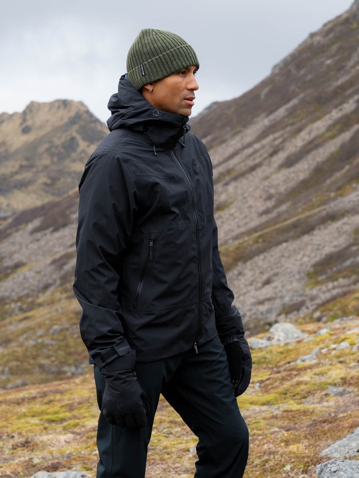 Twentyfour Aurora 3-Lags Skalljakke Sort