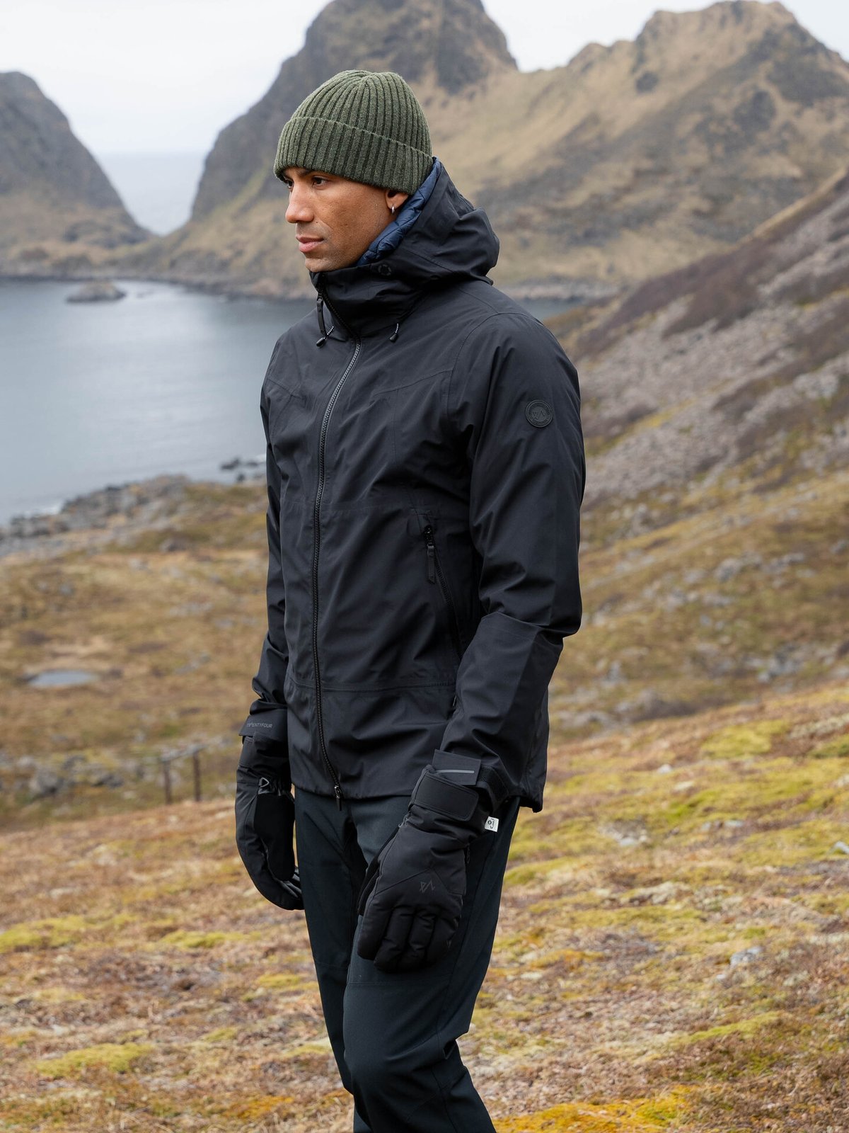 Twentyfour Aurora 3-Lags Skalljakke Sort