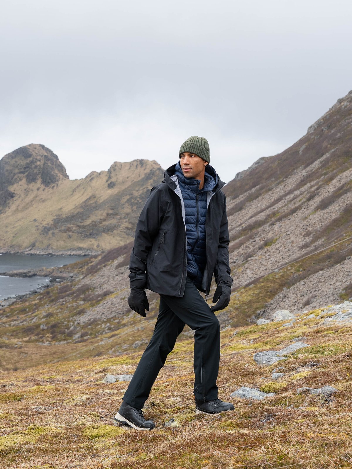 Twentyfour Aurora 3-Lags Skalljakke Sort