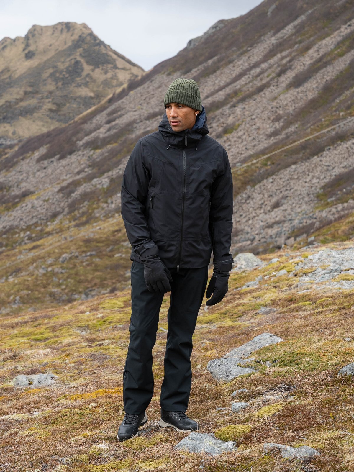 Twentyfour Aurora 3-Lags Skalljakke Sort