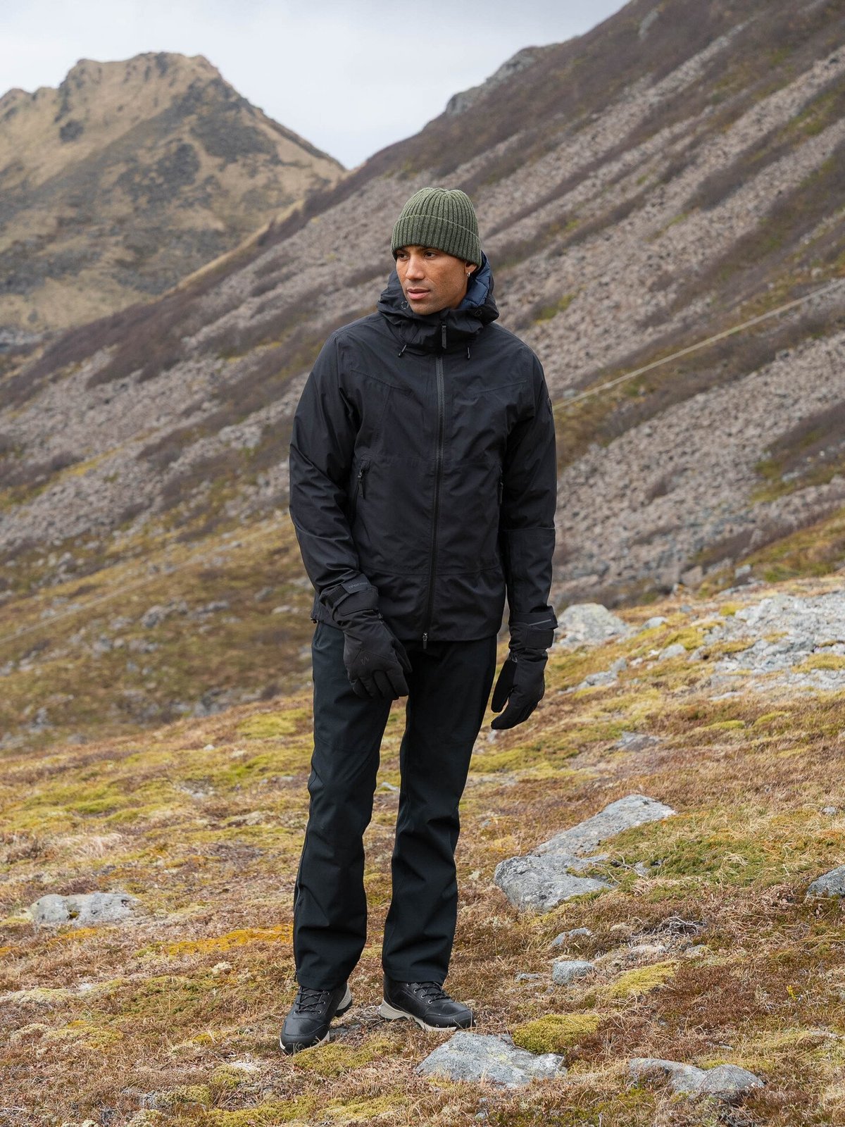 Twentyfour Aurora 3-Lags Skalljakke Sort