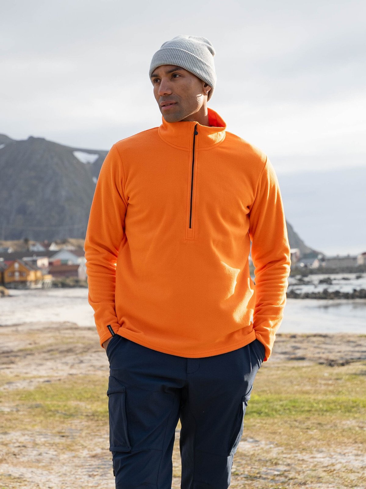 Twentyfour Aurora Half Zip Fleece Orange