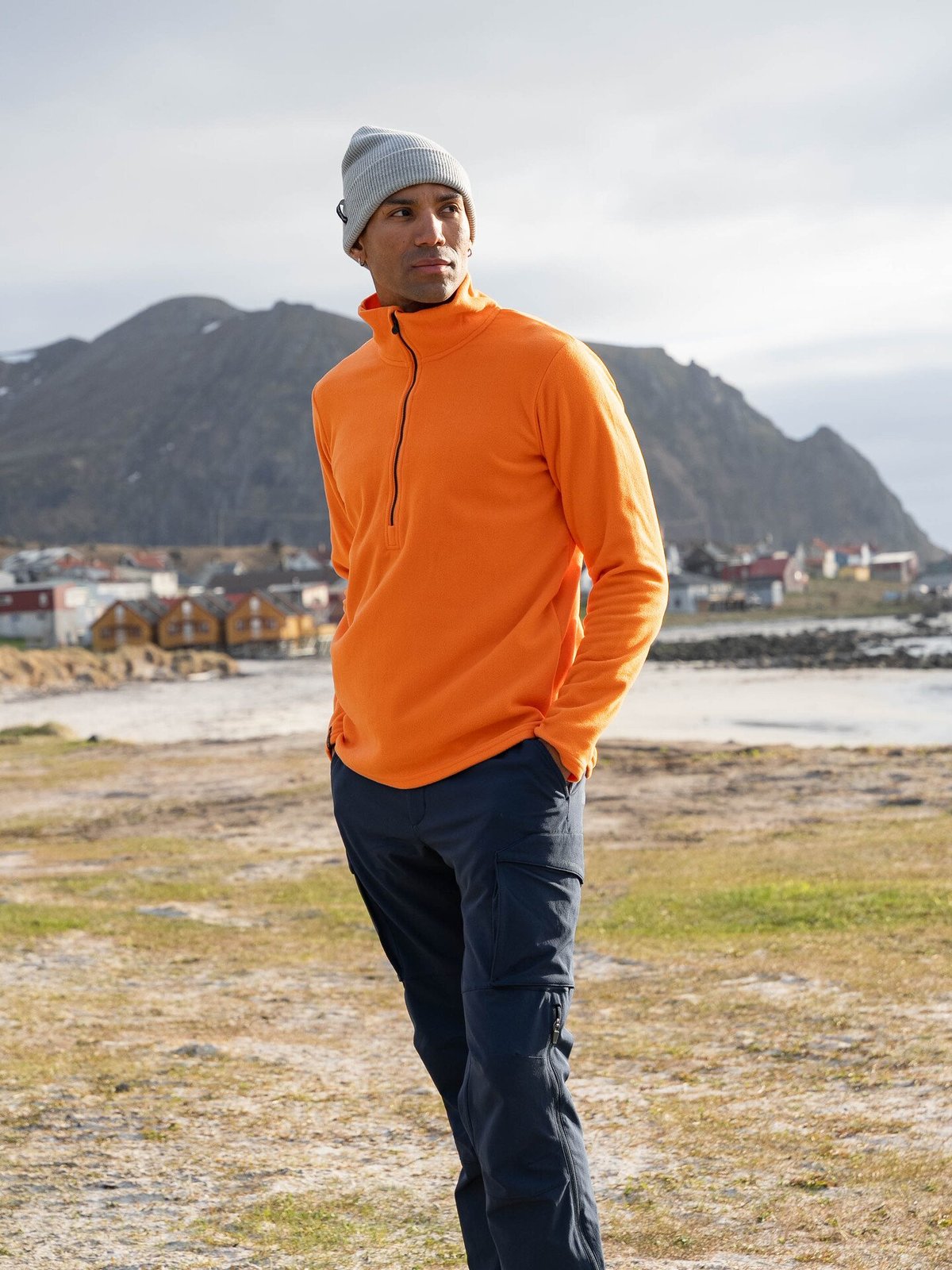 Twentyfour Aurora Half Zip Fleece Orange