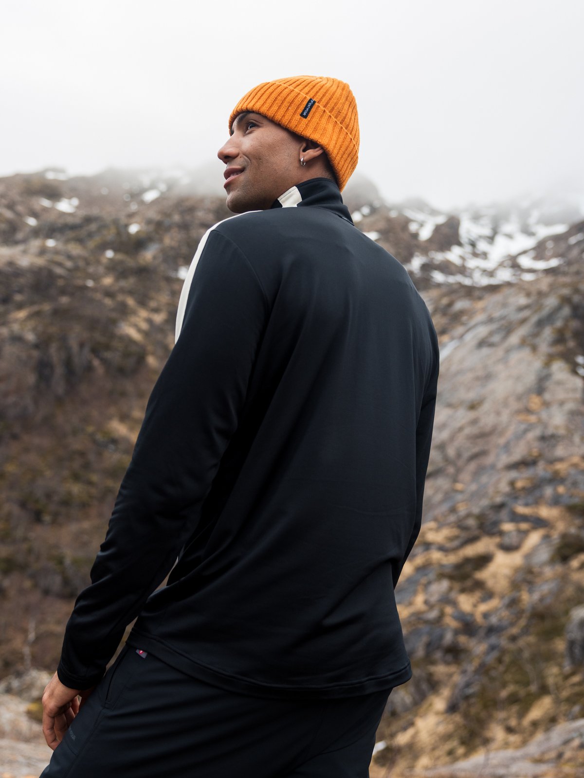 Twentyfour Aurora Half Zip Genser Sort