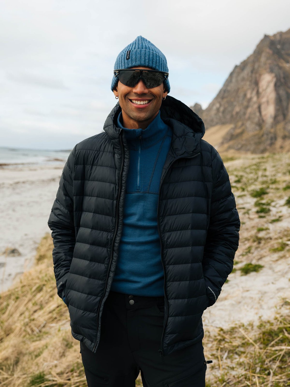 Twentyfour Aurora Rib Lue Gråblå