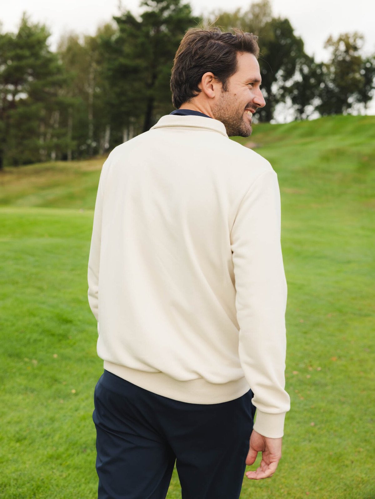 Twentyfour Mode Polo Sweater Gråhvit