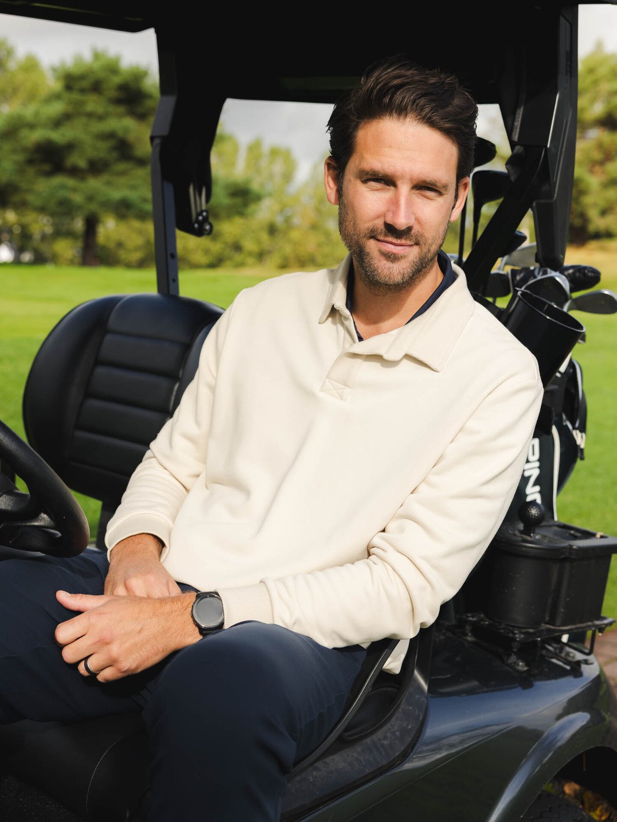 Twentyfour Mode Polo Sweater Gråhvit